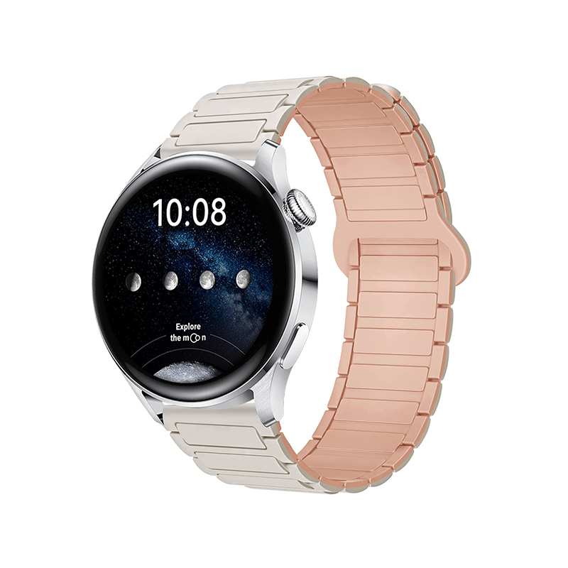 Silicone Magnetic Watch Strap 18.20.22 Second Generation Three Strains Magnetic Silicone