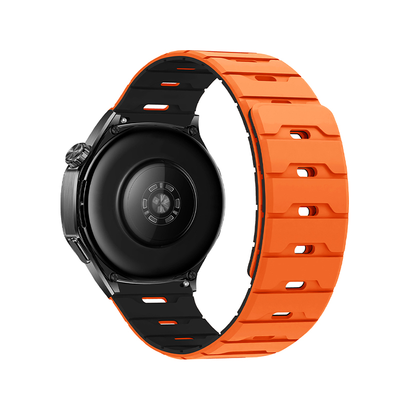 Silicone Magnetic Watch Strap 18.20.22 Flat Head Dragon Scale Silicone Magnetic Watch Strap