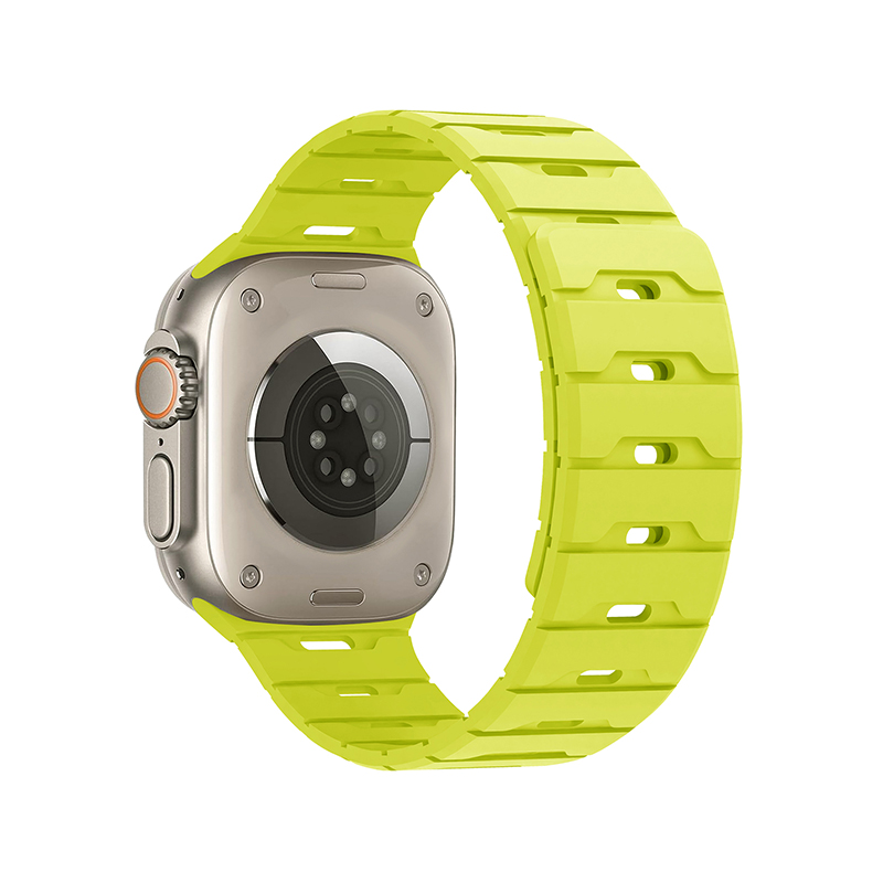 Silicone Magnetic Watch Strap iWatch.Dragon Scale Silicone Magnetic Watch Strap